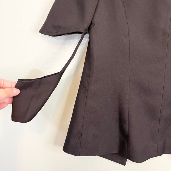 Evenuel Blazer Women Small Black Workwear Cutout Sleeve Office Work Casual Lined - Picture 7 of 11